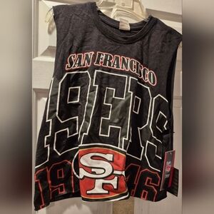 NFL San Francisco 49ers Black and Red Tank Top